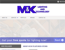 Tablet Screenshot of mklighting.net